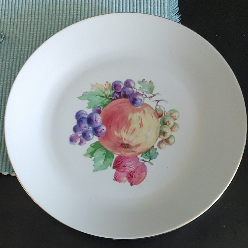 Vintage Serving Plate. Fruit . Made In East Germany
